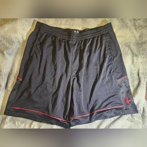 Under Armour Mens Basketball Shorts, Loose Fit, Size 3XL, Black, Athletic Baggy